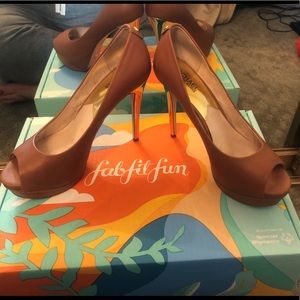 Michael Kors - Leather Open Toe Pump - 4.5” Heel